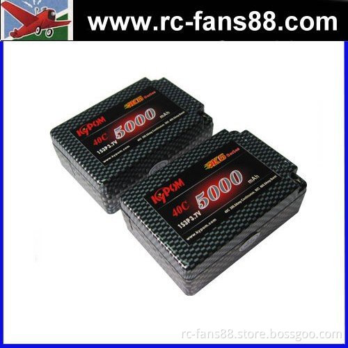 Kypom 7.4v 5000mah 40C Li-polymer Battery Hard Case for RC Car KTCAR5000/40-2S3P saddle